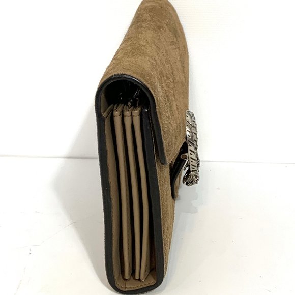 Gucci Brown Suede Dionysus Clutch Wallet On Chain - Picture 4 of 16